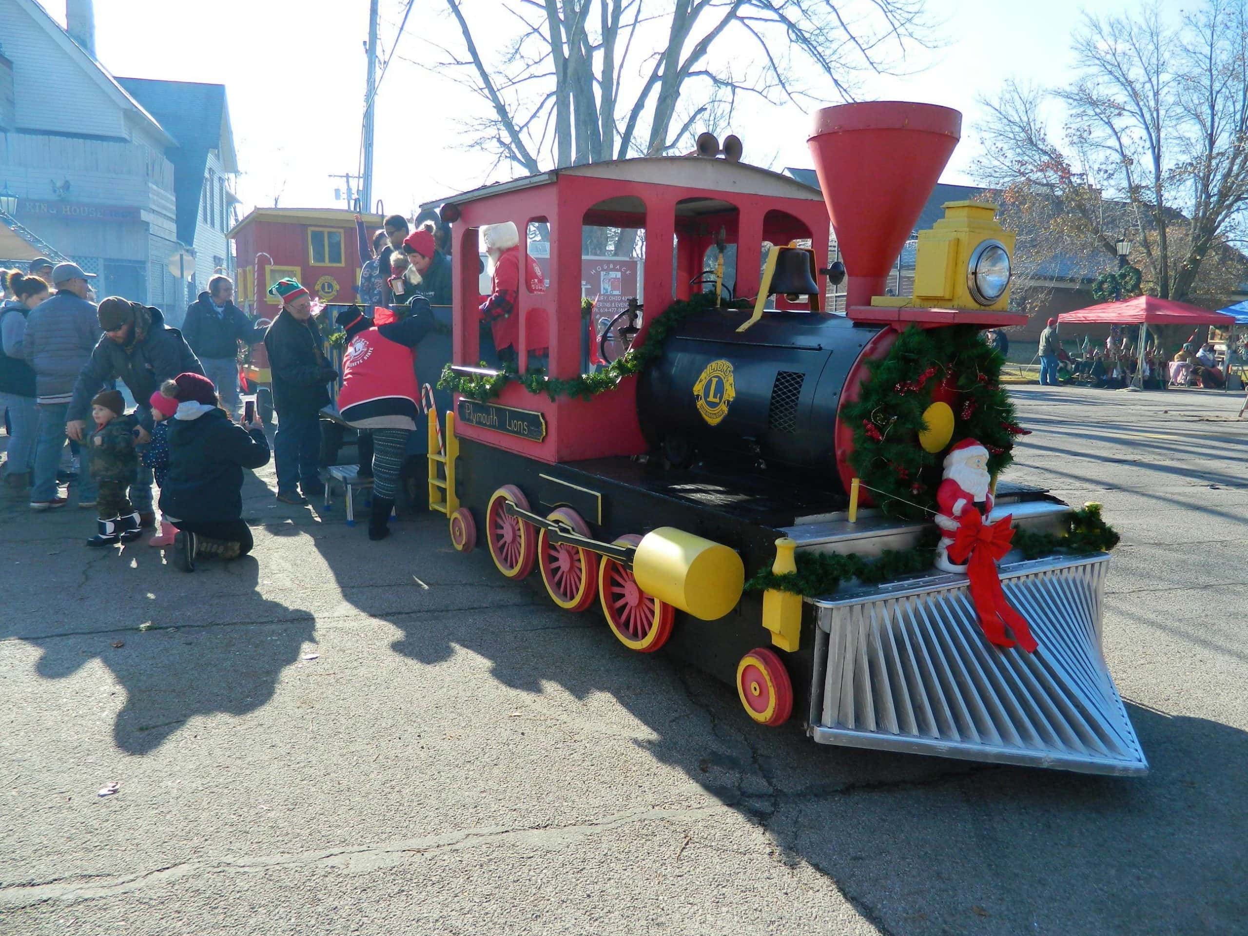 Lions Train Christmas in the Village Plymouth Ohio